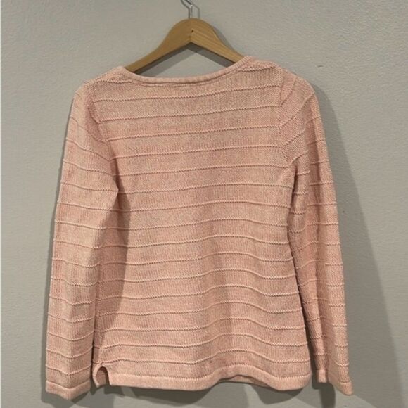 LL Bean Women’s crewneck sweater Salomon coral color size M - Picture 6 of 8